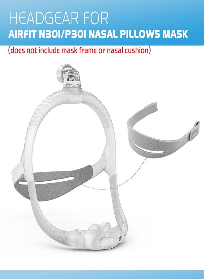 SyunsXoon N30i Headgear Compatible with Resmed AirFit N30i/P30i & AirTouch N30i CPAP Nasal Pillows Mask, Comfortable Nasal Mask Head Strap - Medium - Image 5